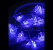 Гирлянда светодиодная «Морская» (ракушки звезды раковины) 20LED 2.9+0.3м акрил син. КОСМОС KOC_GIR-B113