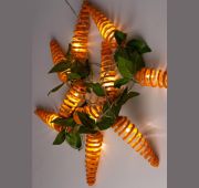 Гирлянда светодиодная «Морковки» спирали 12х4см 10LED 1.8м +0.3м тепл. бел. КОСМОС KOC_GIR-B101