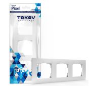 Рамка 3-м Pixel универс. бел. TOKOV ELECTRIC TKE-PX-RM3-C01