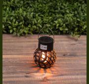 Светильник светодиодный садовый ERASF22-36 «Лампочка орнамент» 7см уличный подвесной на солнечн. батарее ЭРА Б0053385