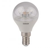Лампа светодиодная LED STAR CLASSIC P 40 5.4W/830 5.4Вт шар прозрачная 3000К тепл. бел. E14 470лм 220-240В пластик. OSRAM 4052899971622
