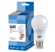 Лампа светодиодная ECO A60 20Вт грушевидная 230В 6500К E27 IEK LLE-A60-20-230-65-E27