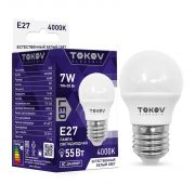 Лампа светодиодная 7Вт G45 4000К Е27 176-264В TOKOV ELECTRIC TKE-G45-E27-7-4K