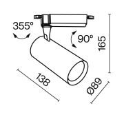 Трековый светильник Technical TR003-1-26W4K-S-B