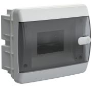 Корпус пластиковый ЩРВ-П-6 IP41 черн. прозр. дверь UNION Compact IEK UIC-KP12-V-06-41-K01