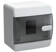 Корпус пластиковый ЩРН-П-4 IP41 черн. прозр. дверь UNION Compact IEK UIC-KP12-N-04-41-K01