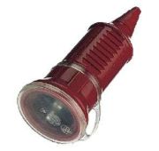 Розетка кабельная Schuko 16А 230В 2P+E IP44 красн. Mennekes 10844