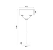 Напольный светильник (торшер) Freya FR5034FL-02CH