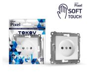 Розетка 1-м СП Pixel 16А IP20 без заземл. механизм айс TOKOV ELECTRIC TKE-PX-R1-C34
