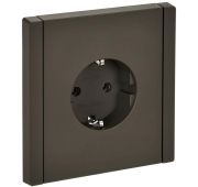 Розетка СП FORTE&PIANO FP314 16А с заземл. без защ. шторок безвинт. крепл. сер. IEK FP-R11-16-1-K03