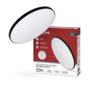 Светильник светодиодный NEO SIMPLE-5565-BL 55Вт 6500К 4400лм 230В 375х59мм черн. IN HOME 4690612060835