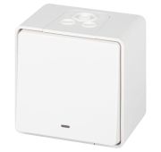 Выключатель Эксперт 11-1502-01 с подсветкой IP55 10АХ-250В ОУ бел. Эра Б0063305