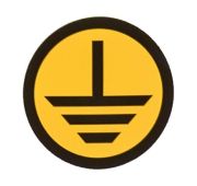 Знак «Земля» круглый d20мм EKF an-1-04