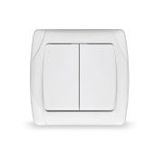 Выключатель 2-кл. СП Маргарита 10А IP20 бел. UNIVersal М0023
