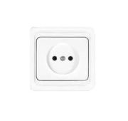 Розетка 1-м СП Валери 16А IP20 без заземл. бел. UNIVersal В0022