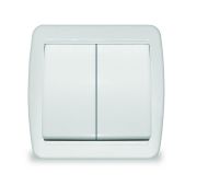 Выключатель 2-кл. ОП Клио 10А IP44 бел. UNIVersal К2223