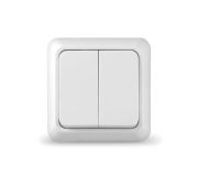 Выключатель 2-кл. ОП Олимп 10А IP20 бел. UNIVersal О0023