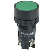 Кнопка SB-7 «Пуск» d22мм 1з+1р 240В зел. IEK BBT40-SB7-K06