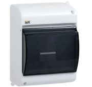 Корпус ОП КМПн 2/4 Krepta 3 IP30 для 4-х авт. выкл. прозр. крышка пластик. бел. IEK MKP42-N-04-30-12