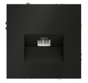 Розетка компьютерная встраиваемая VOLTUM S70 RJ45 кат.6, (черный матовый)