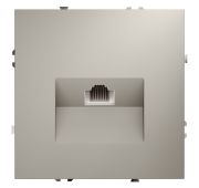 Розетка компьютерная встраиваемая VOLTUM S70 RJ45 кат.6, (кашемир)