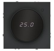 Терморегулятор электронный VOLTUM S70 с индикацией и датчиком, для теплого пола, (графит)