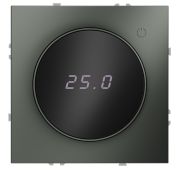 Терморегулятор электронный VOLTUM S70 с индикацией и датчиком, для теплого пола, (титан)