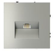 Розетка компьютерная встраиваемая VOLTUM S70 RJ45 кат.6, (сталь)