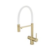Смеситель EMAR EC-7024WHT ЕС - 7024WHT Matt Gold