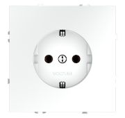 Розетка встраиваемая VOLTUM S70 с заземлением 16А, (белый матовый)