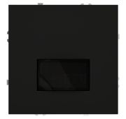 Датчик движения встраиваемый VOLTUM S70, (черный матовый)