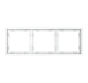 Рамка пластиковая VOLTUM S70 на 3 поста, (белый матовый)