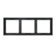Рамка пластиковая VOLTUM S70 на 3 поста, (графит)