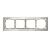 Рамка стеклянная VOLTUM S70 на 4 поста, (кашемир, стекло)