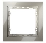 Рамка стеклянная VOLTUM S70 на 1 пост, (шелк, стекло)