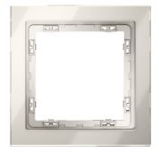 Рамка стеклянная VOLTUM S70 на 1 пост, (кашемир, стекло)