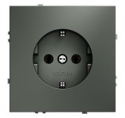 Розетка встраиваемая VOLTUM S70 с заземлением 16А, (титан)