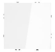 Выключатель с самовозвратом встраиваемый VOLTUM S70 одноклавишный 10А, (белый глянцевый)