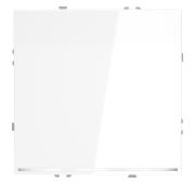 Проходной переключатель встраиваемый VOLTUM S70 одноклавишный с подсветкой 10А, (белый глянцевый)