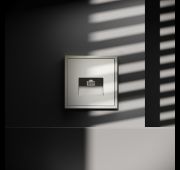 Розетка компьютерная встраиваемая VOLTUM S70 RJ45 кат.6, (шелк)