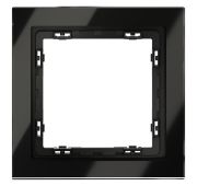 Рамка стеклянная VOLTUM S70 на 1 пост, (черный,стекло)