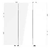 Выключатель встраиваемый VOLTUM S70 трехклавишный 10А, (белый глянцевый)