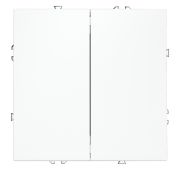 Выключатель встраиваемый VOLTUM S70 двухклавишный 10А, (белый матовый)