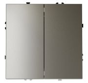 Проходной переключатель встраиваемый VOLTUM S70 двухклавишный 10А, (шелк)