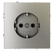 Розетка встраиваемая VOLTUM S70 с заземлением 16А, (шелк)