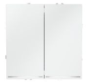 Выключатель встраиваемый VOLTUM S70 двухклавишный с подсветкой 10А, (белый матовый)