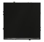 Выключатель встраиваемый VOLTUM S70 одноклавишный с подсветкой 10А, (черный матовый)