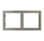 Рамка пластиковая VOLTUM S70 на 2 поста, (шелк)