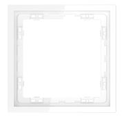Рамка пластиковая VOLTUM S70 на 1 пост, (белый глянцевый)