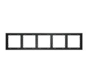 Рамка пластиковая VOLTUM S70 на 5 постов, (графит)